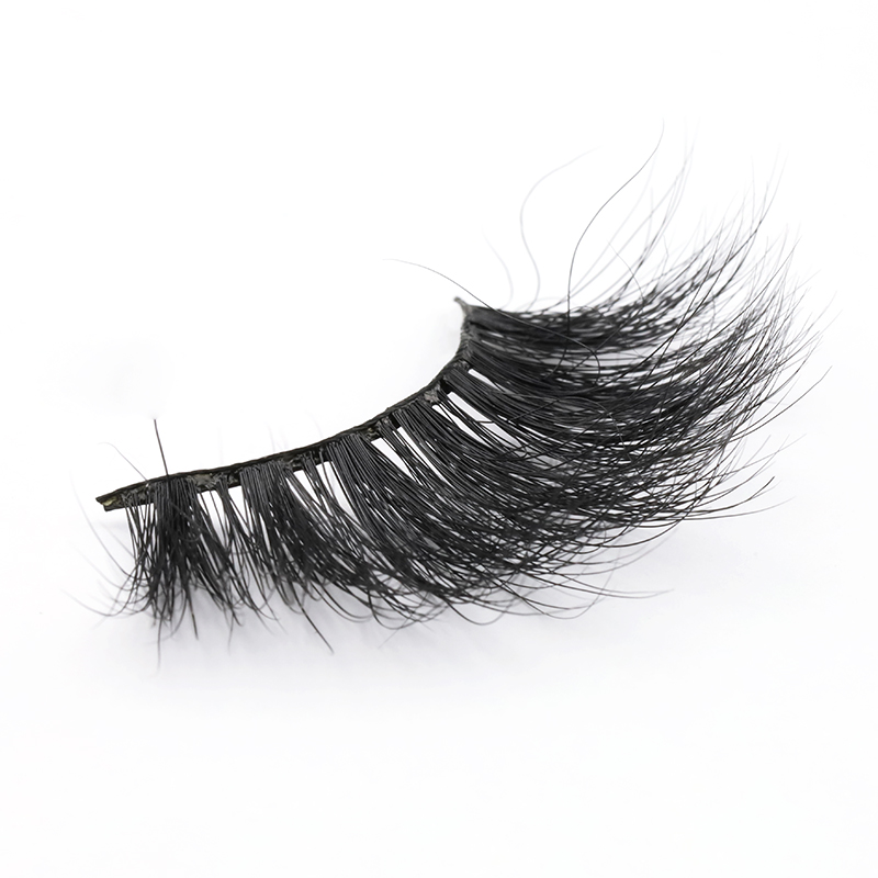 Fast Delivery Wholesale Price Real Mink Fur 25mm Strip Lashes Dramatic and Attractive 25mm Eyelashes YY123